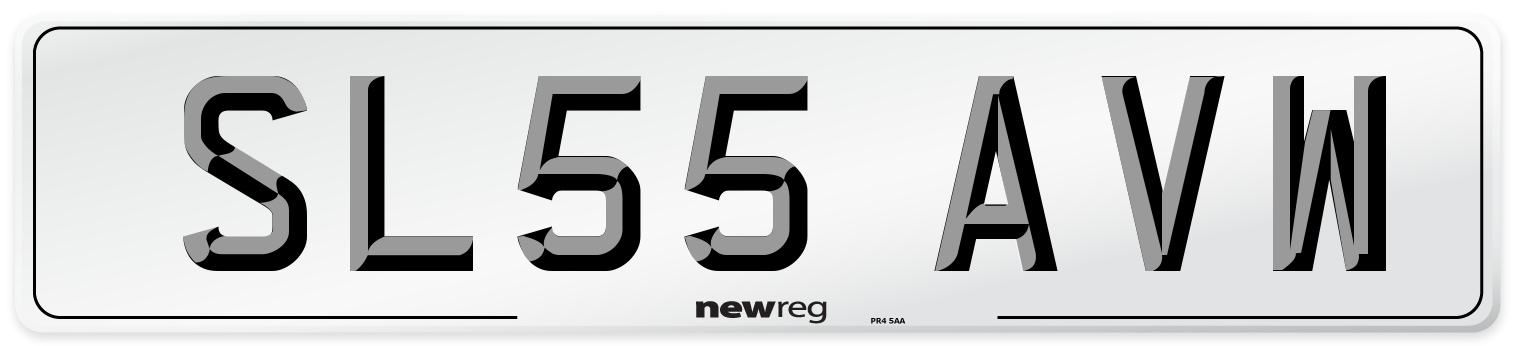 SL55 AVW Number Plate from New Reg